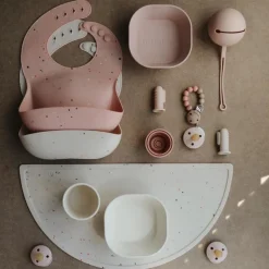 Mushie Tischset Konfetti Rosa
