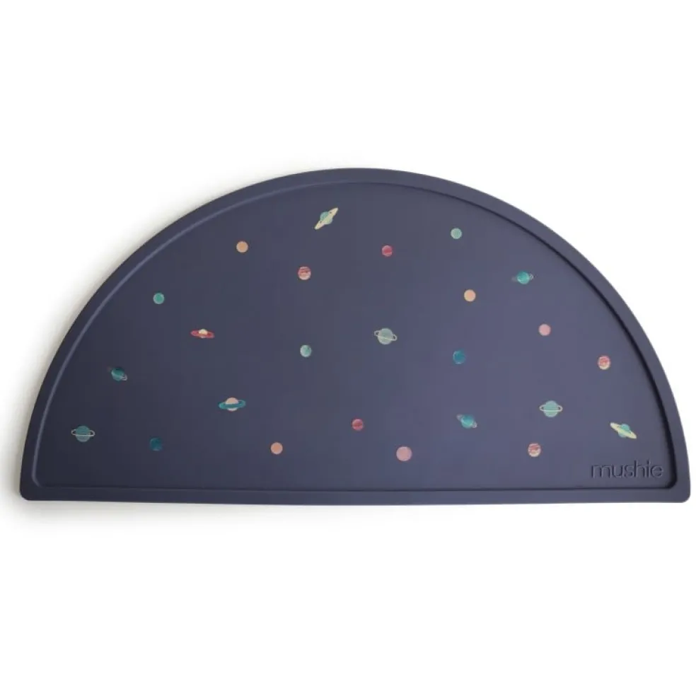 Mushie Tischset Planeten Blau