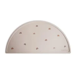 Mushie Tischset Regenbogen Beige