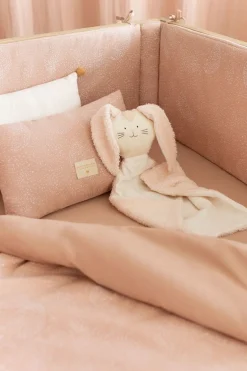 Nobodinoz Bettnestchen White Bubble Misty Pink Rosa