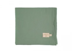 Nobodinoz Mulltuch-Set Eden Green Butterfly 100 x 120 cm