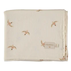 Nobodinoz Mulltuch-Set Toffee Butterfly 100 x 120 cm