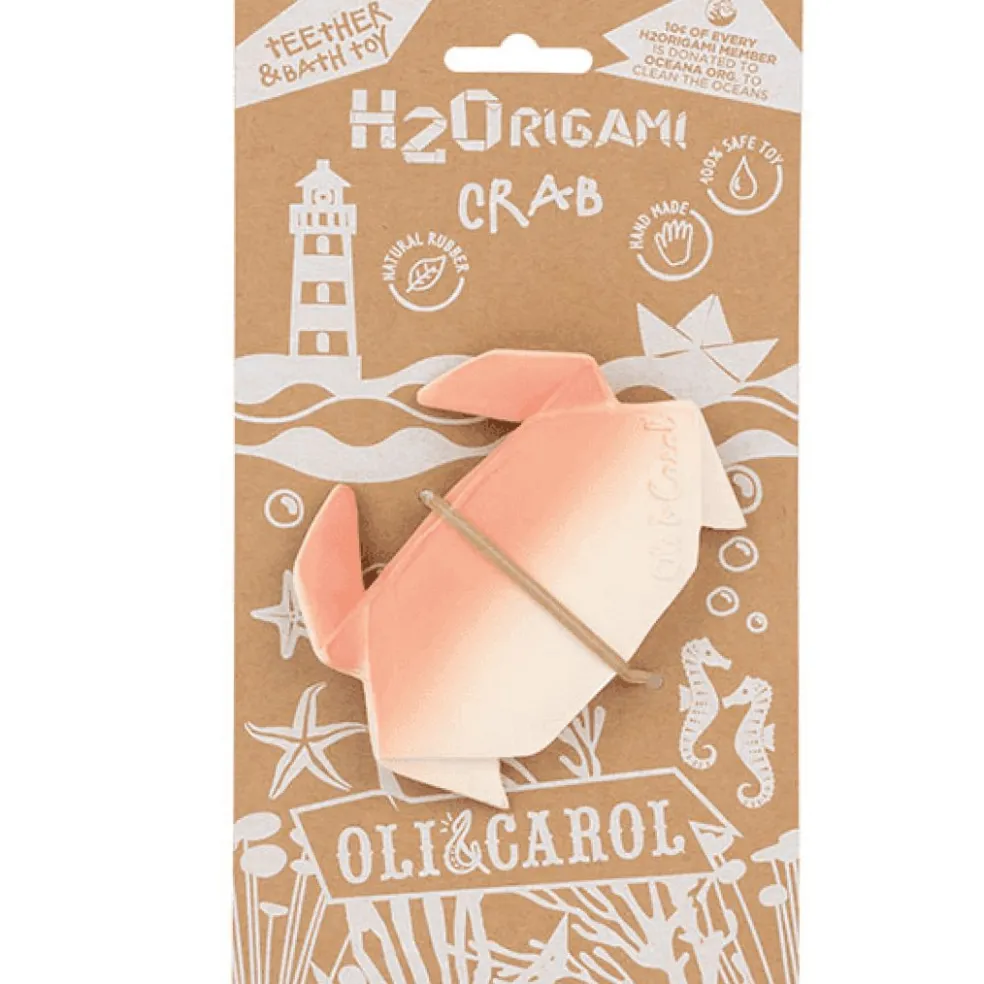 Oli & Carol Krabbe H2 Origami Bad und Beißspielzeug