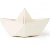 Oli & Carol Origami Boot Weiß Bad und Beißspielzeug
