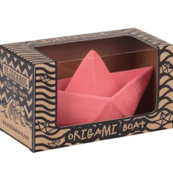 Oli & Carol Origami Boot Rosa Bad und Beißspielzeug