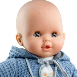 Paola Reina Puppe Alex Weinen Schnuller Blau 36 cm