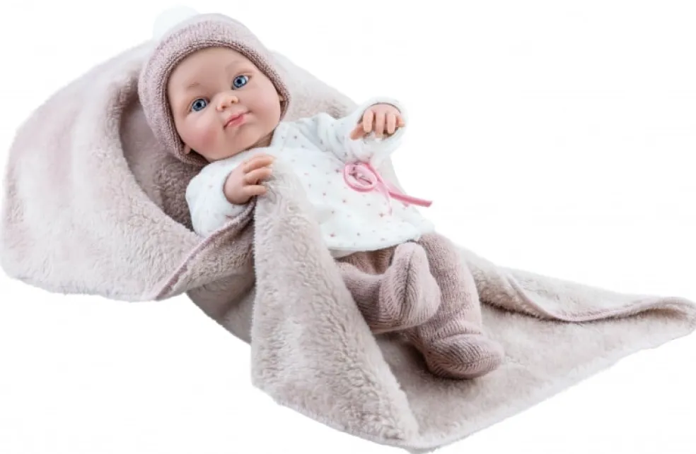 Paola Reina Puppe Pikolines Mädchen Decke 32 cm