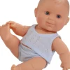 Paola Reina Puppe Puppegie Mit Blau Unterwäsche Junge 21 cm