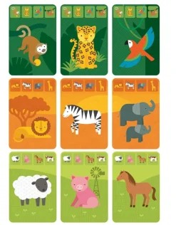 Petit Collage Quartett Kartenspiel Tiere
