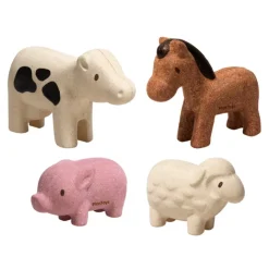 PlanToys Bauernhof-Tiere Set Holz 6127