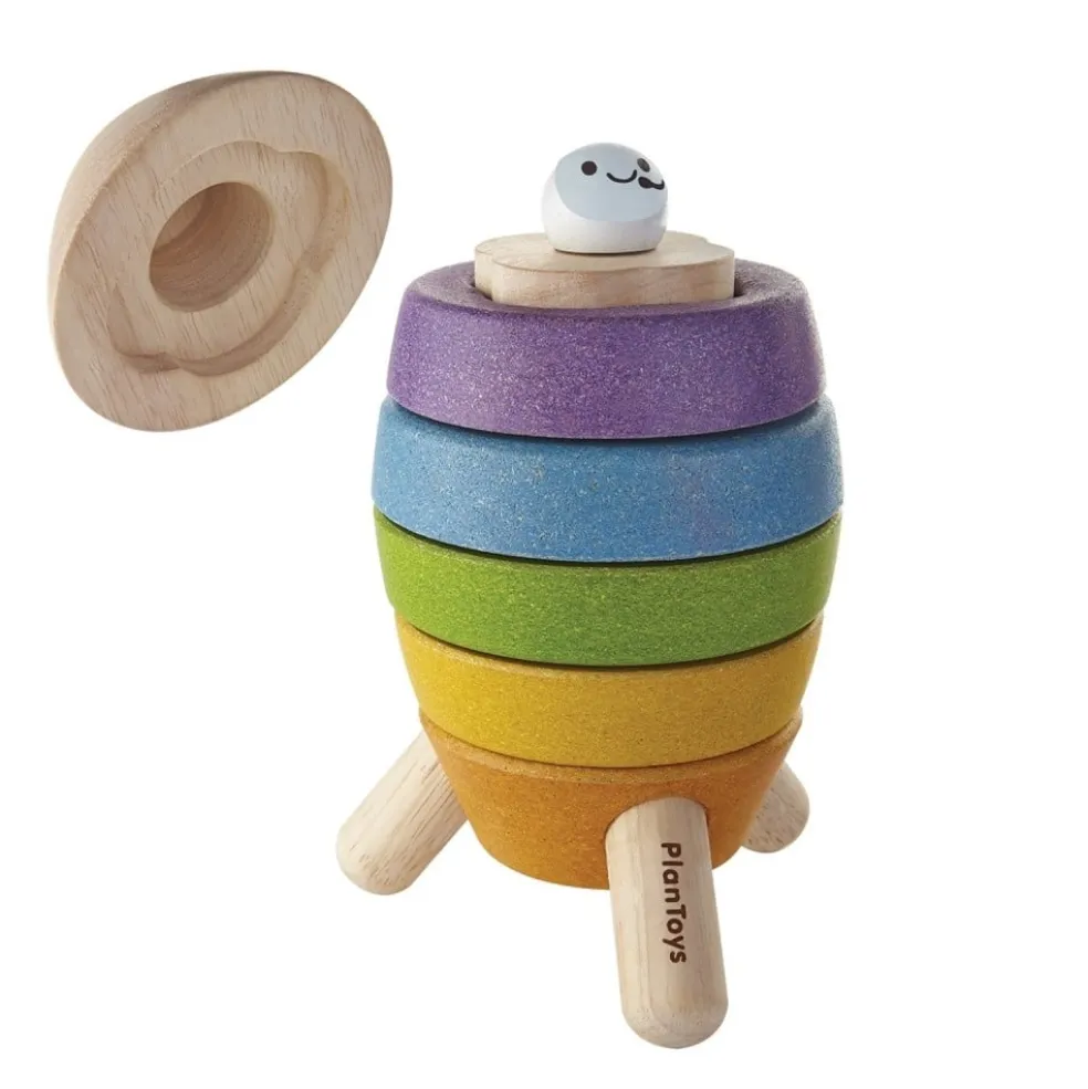 PlanToys Stapelturm Rakete Holz 5694