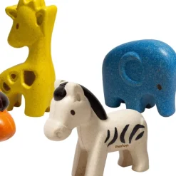 PlanToys Wilde Tiere Set Holz 6128