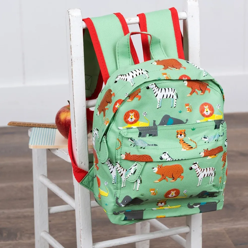 Rex London Kinderrucksack Animal Park Grün