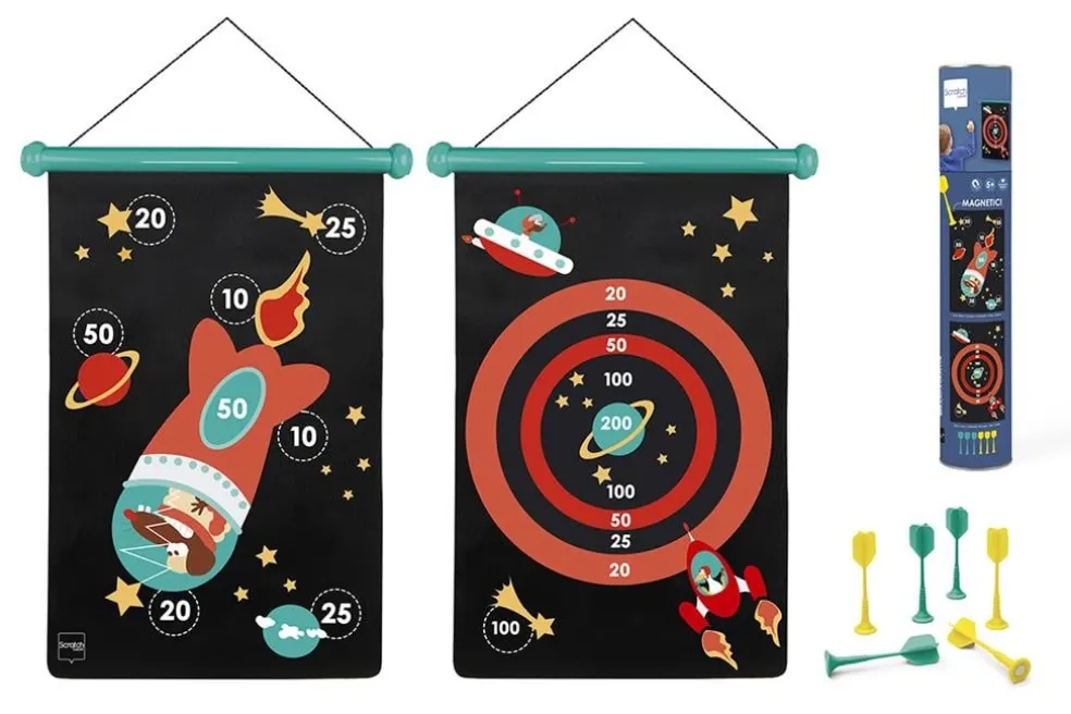 Scratch Creatief Speelgoed Dartspiel Magnetisch Raumfahrt Large