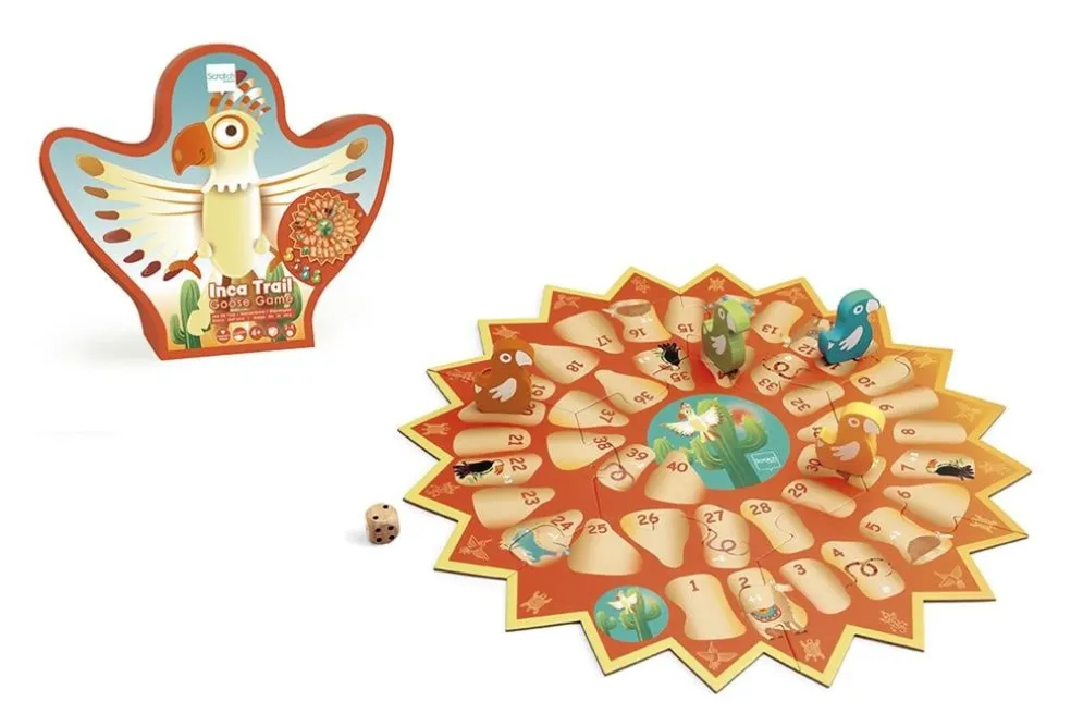 Scratch Creatief Speelgoed Gänsespiel Inca Trail Style