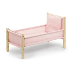 Skrallan Holz Puppenbett Rosa