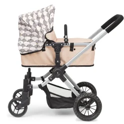 Skrallan Puppenwagen 3-in-1 Rosa