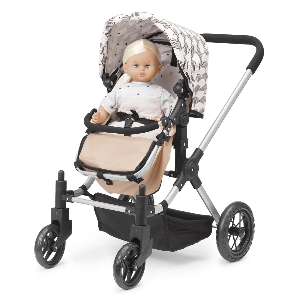 Skrallan Puppenwagen 3-in-1 Rosa