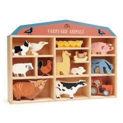 Tender Leaf Toys Bauernhof-Tiere im Kabinett