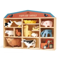 Tender Leaf Toys Bauernhof-Tiere im Kabinett