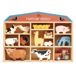 Tender Leaf Toys Bauernhof-Tiere im Kabinett