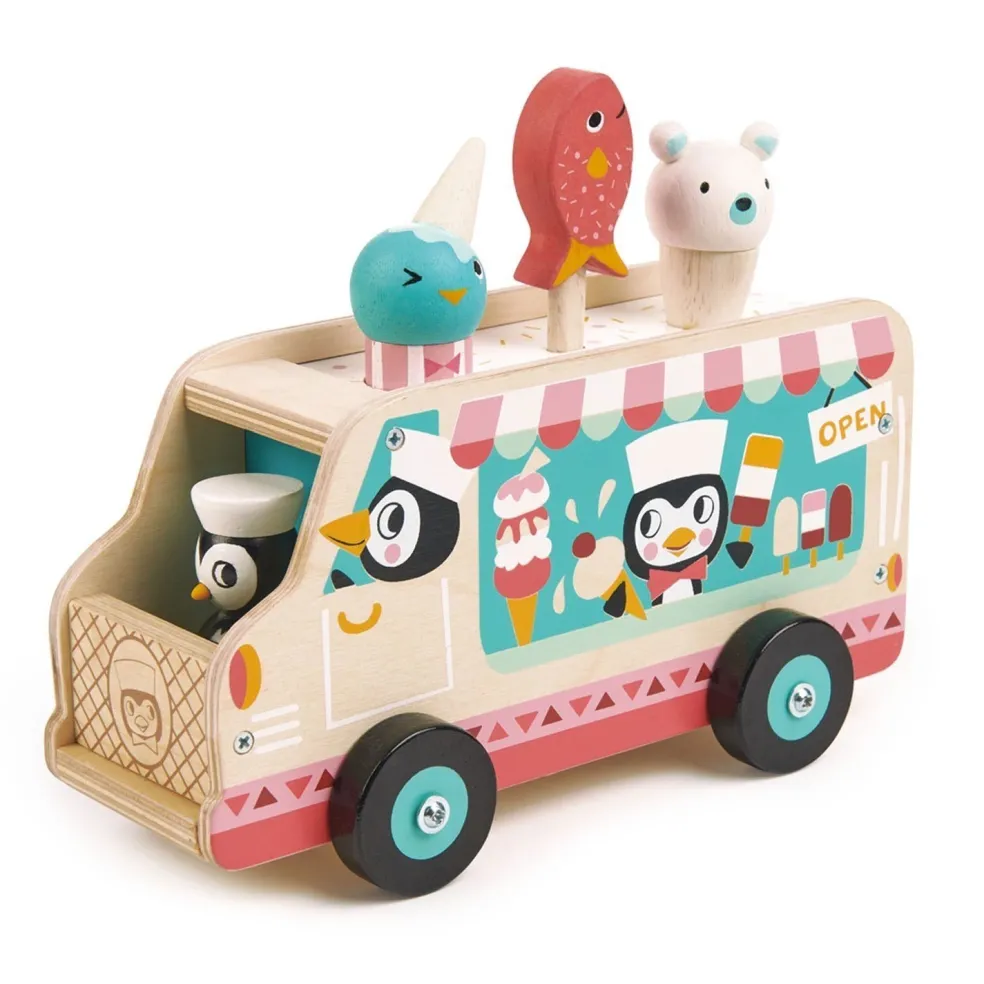 Tender Leaf Toys Eiscreme Wagen Pinguin