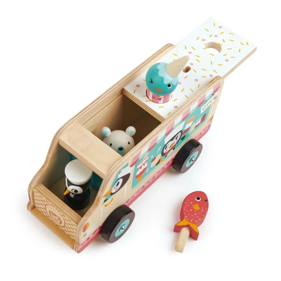 Tender Leaf Toys Eiscreme Wagen Pinguin