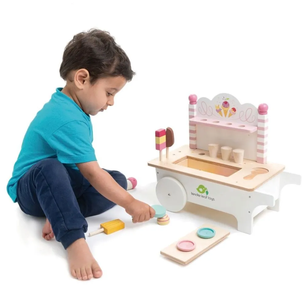 Tender Leaf Toys Eiswagen Holz