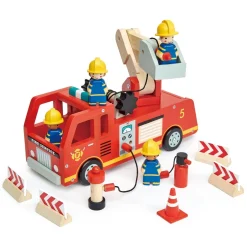 Tender Leaf Toys Feuerwehrauto Holz
