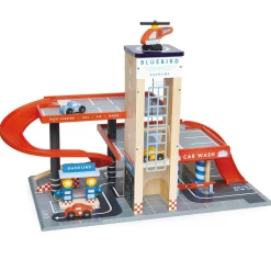 Tender Leaf Toys Holz Garage mit Werkstatt