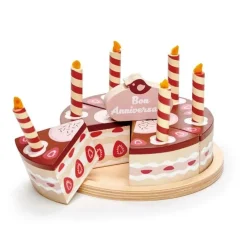 Tender Leaf Toys Holz Geburtstagskuchen Schokolade 8283