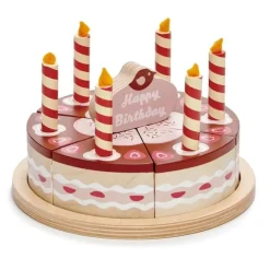 Tender Leaf Toys Holz Geburtstagskuchen Schokolade 8283