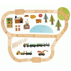 Tender Leaf Toys Holz-Eisenbahn Wild Pines