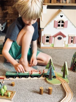 Tender Leaf Toys Holz-Eisenbahn Wild Pines