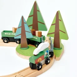 Tender Leaf Toys Holz-Eisenbahn Wild Pines
