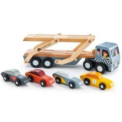 Tender Leaf Toys Lastwagen Mit Autos Holz