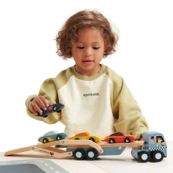 Tender Leaf Toys Lastwagen Mit Autos Holz