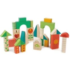 Tender Leaf Toys Lauflernwagen Bauklötze Holz