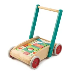 Tender Leaf Toys Lauflernwagen Bauklötze Holz