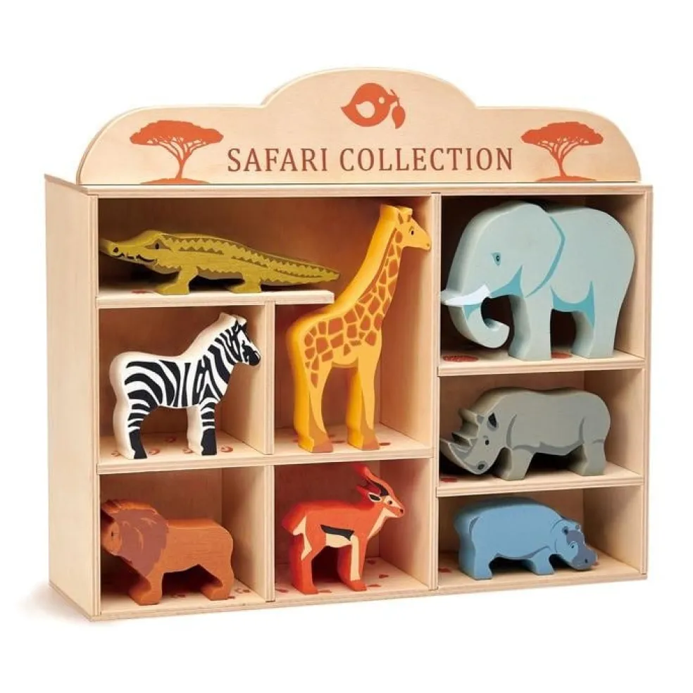 Tender Leaf Toys Safari Tiere im Kabinett