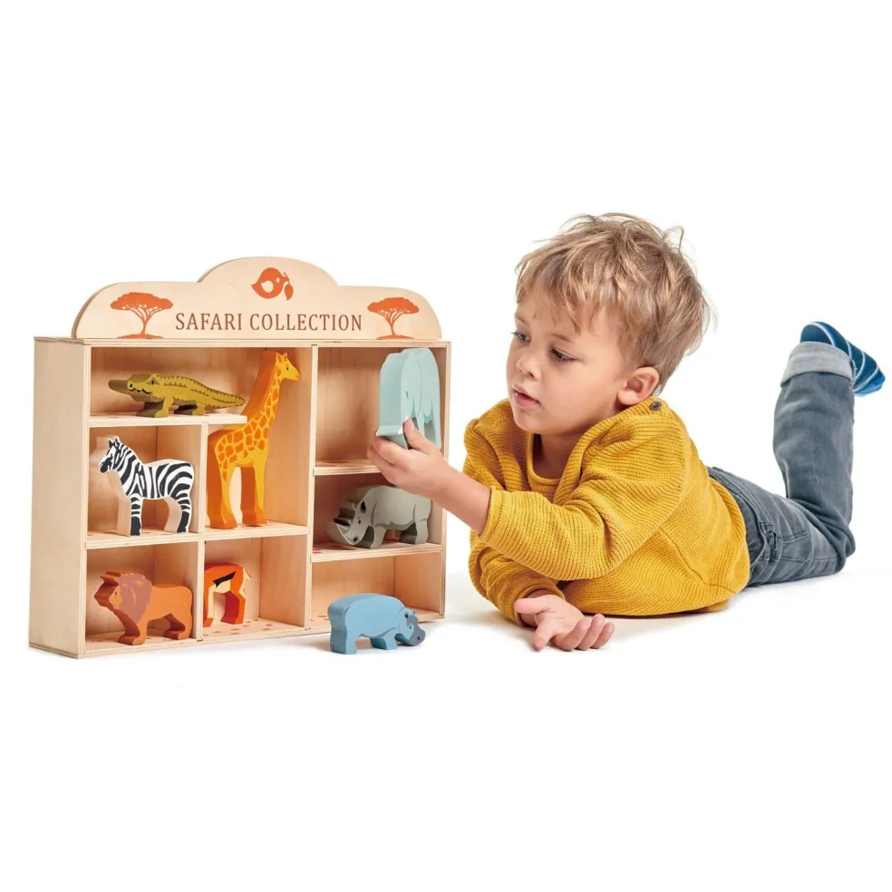 Tender Leaf Toys Safari Tiere im Kabinett