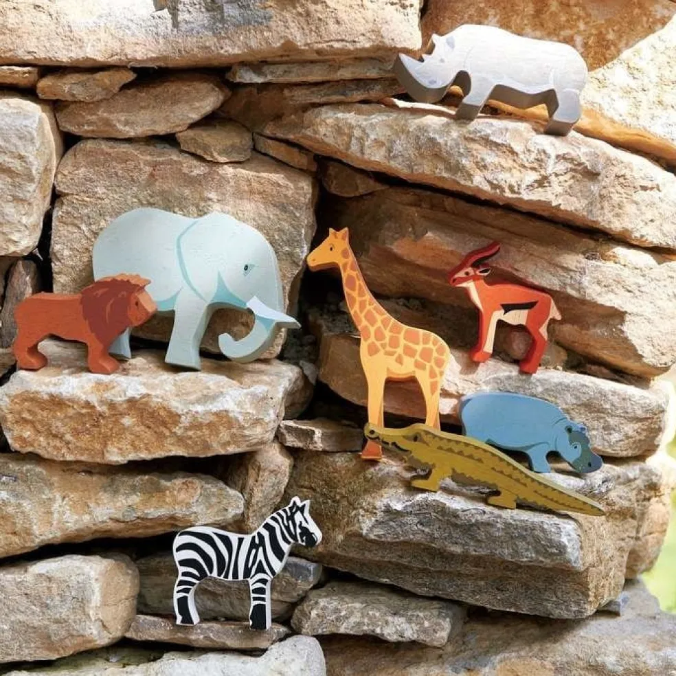 Tender Leaf Toys Safari Tiere im Kabinett