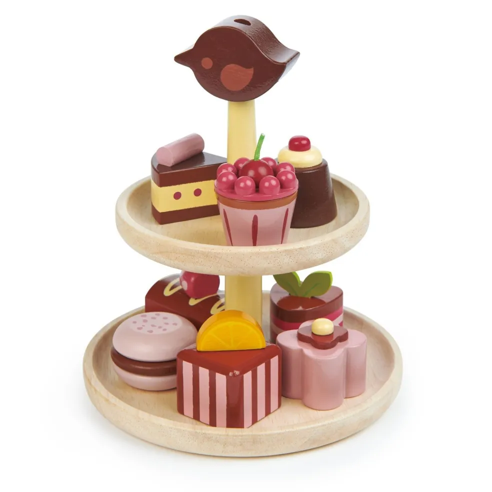 Tender Leaf Toys Schokoladen-Pralinen Etagere Holz