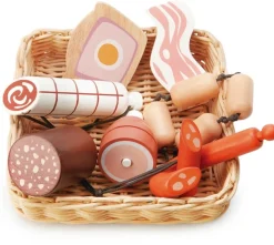 Tender Leaf Toys Weidenkorb mit Wurstwaren