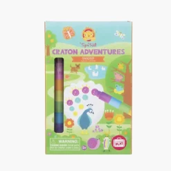 Tiger Tribe Crayon Adventures Wachsmalstifte-Set Garten