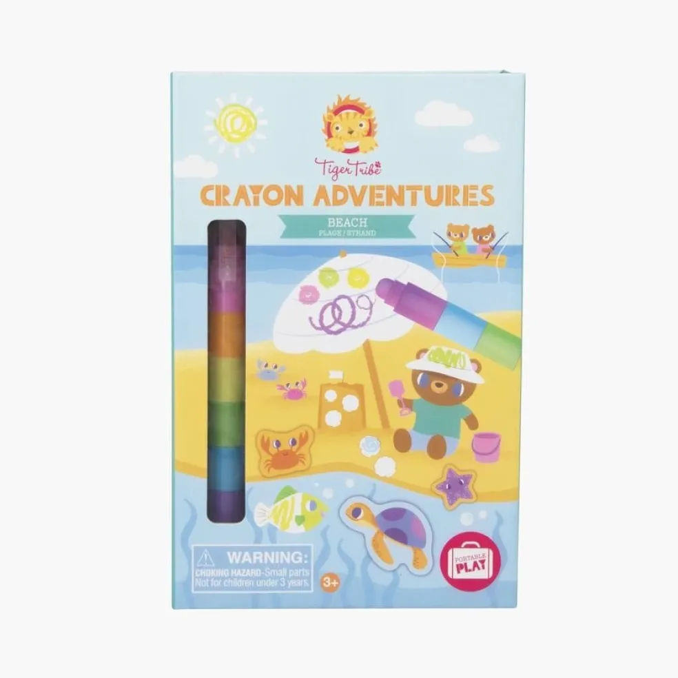 Tiger Tribe Crayon Adventures Wachsmalstifte-Set Strand