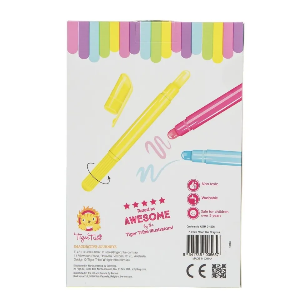 Tiger Tribe Neon Seidenstifte 5-Teilig