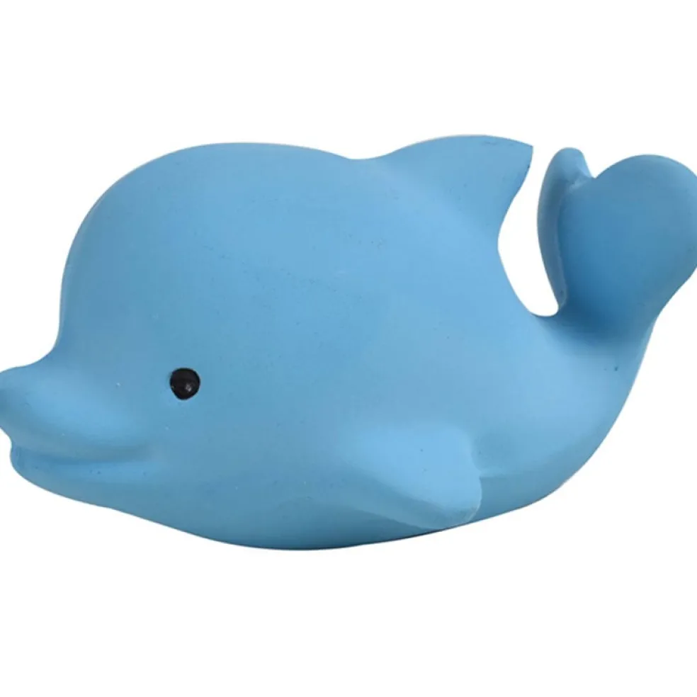 Tikiri Delphin Badspielzeug und Rassel Blau