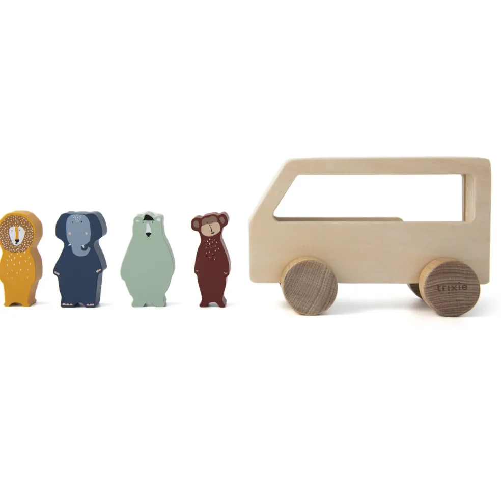 Trixie Baby & Kids Holzbus mit Tieren