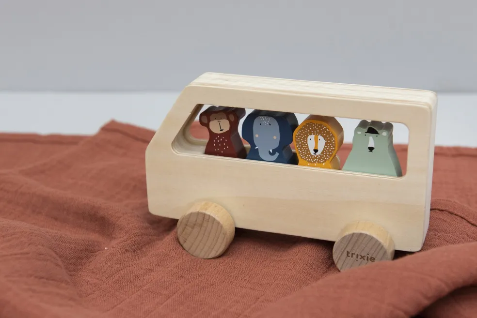 Trixie Baby & Kids Holzbus mit Tieren